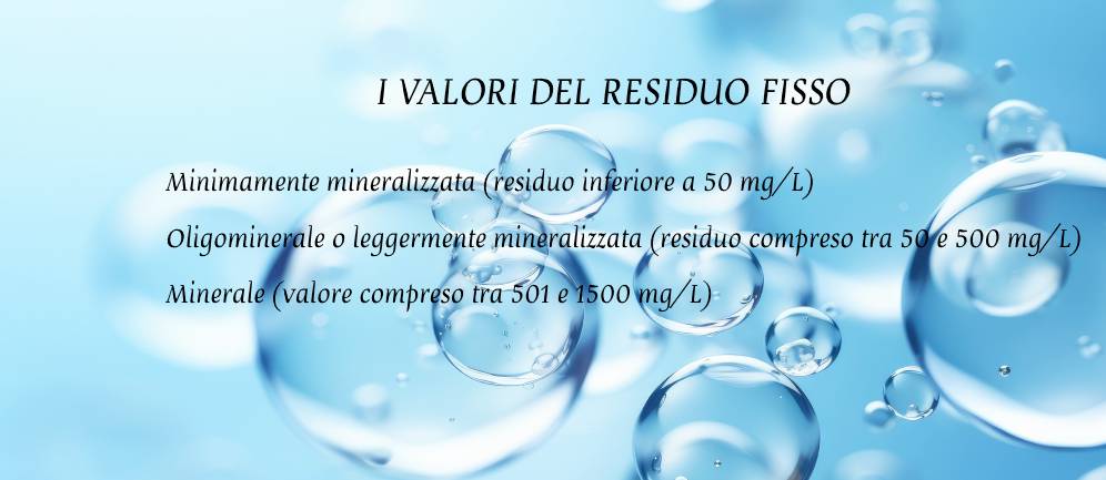 I valori del residuo fisso